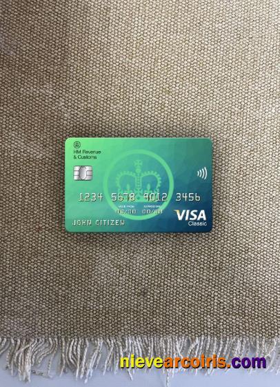 United Kingdom HM Revenue & Customs bank visa classic card photolook